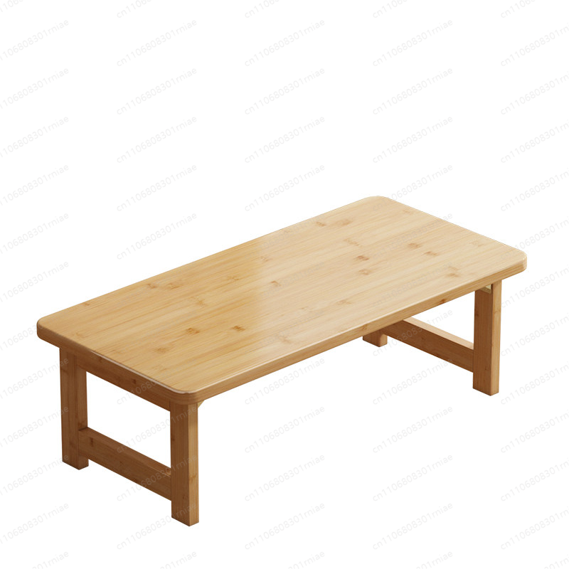 Desk Setup Ideas - Solidny bambusowy stolik Kang, składany niski