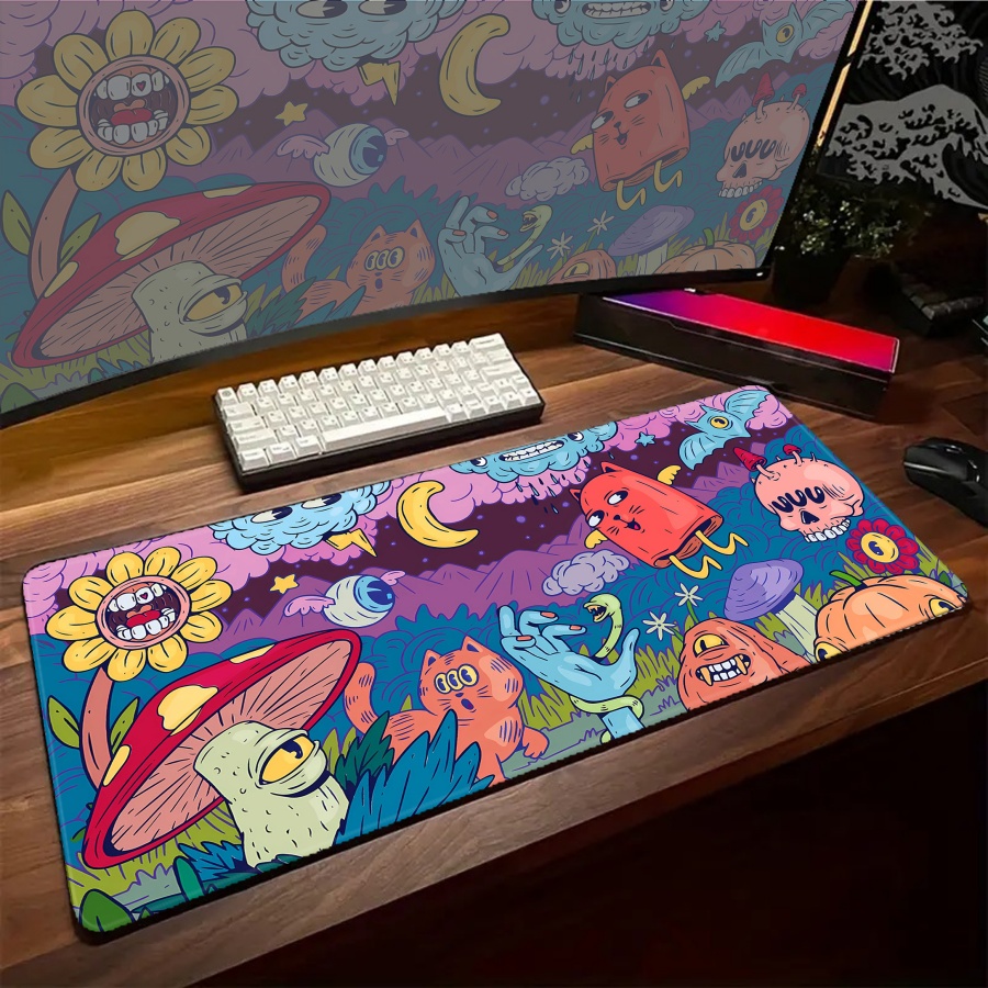 Desk Setup With Plants - Podkładka pod mysz Zwierzę Roślina Akcesoria