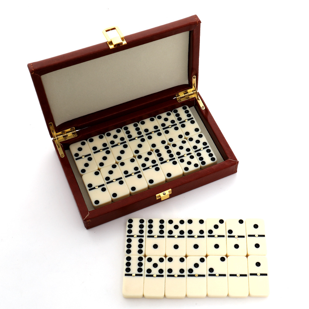 Desk Setup Kids - 28-częściowy zestaw domino z żywicy, klasyczna