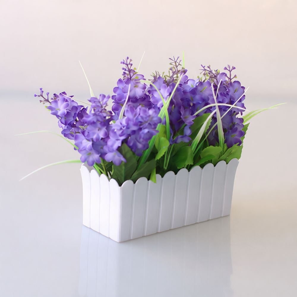 Dekoracyjne sztuczne kwiaty w  – Desk Setup With Plants recenzja i cena