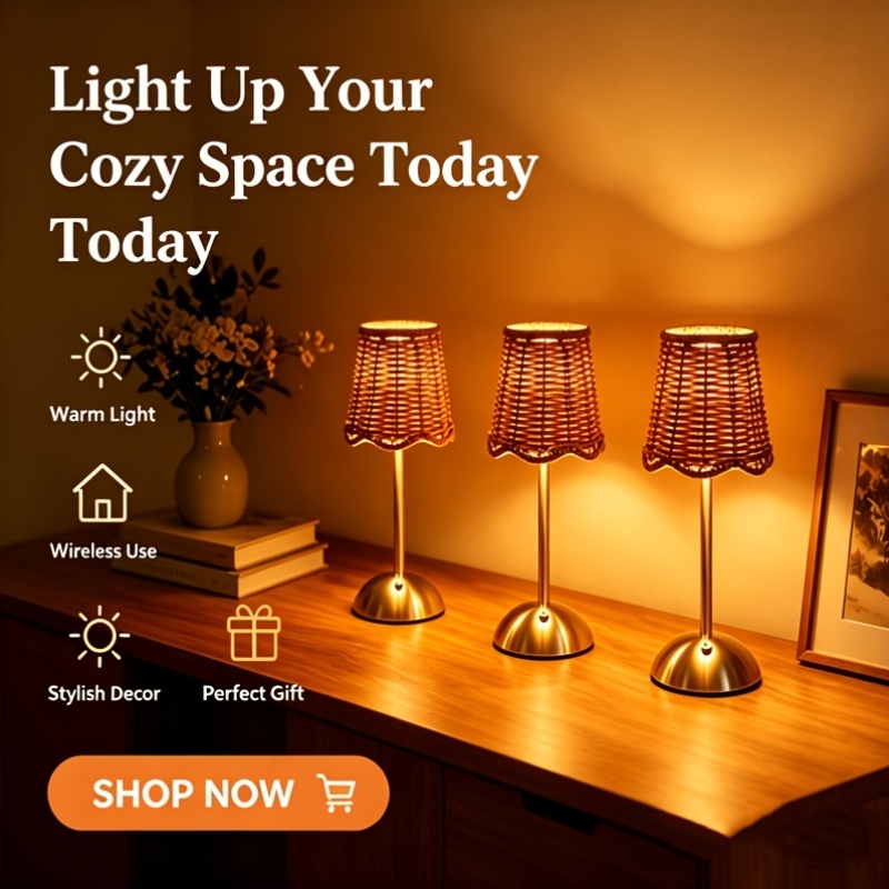 Bohemiczna tkana lampa stołowa – Desk Setup Room recenzja i cena
