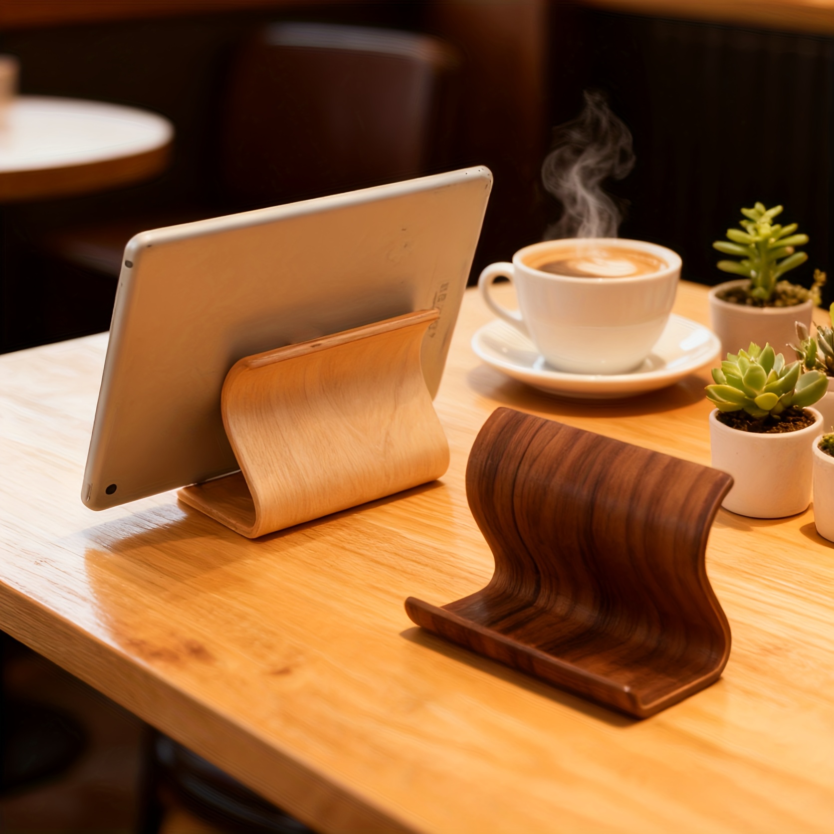 [Nowy Drewniany Stojak na Tele – Desk Setup Gadgets recenzja i cena