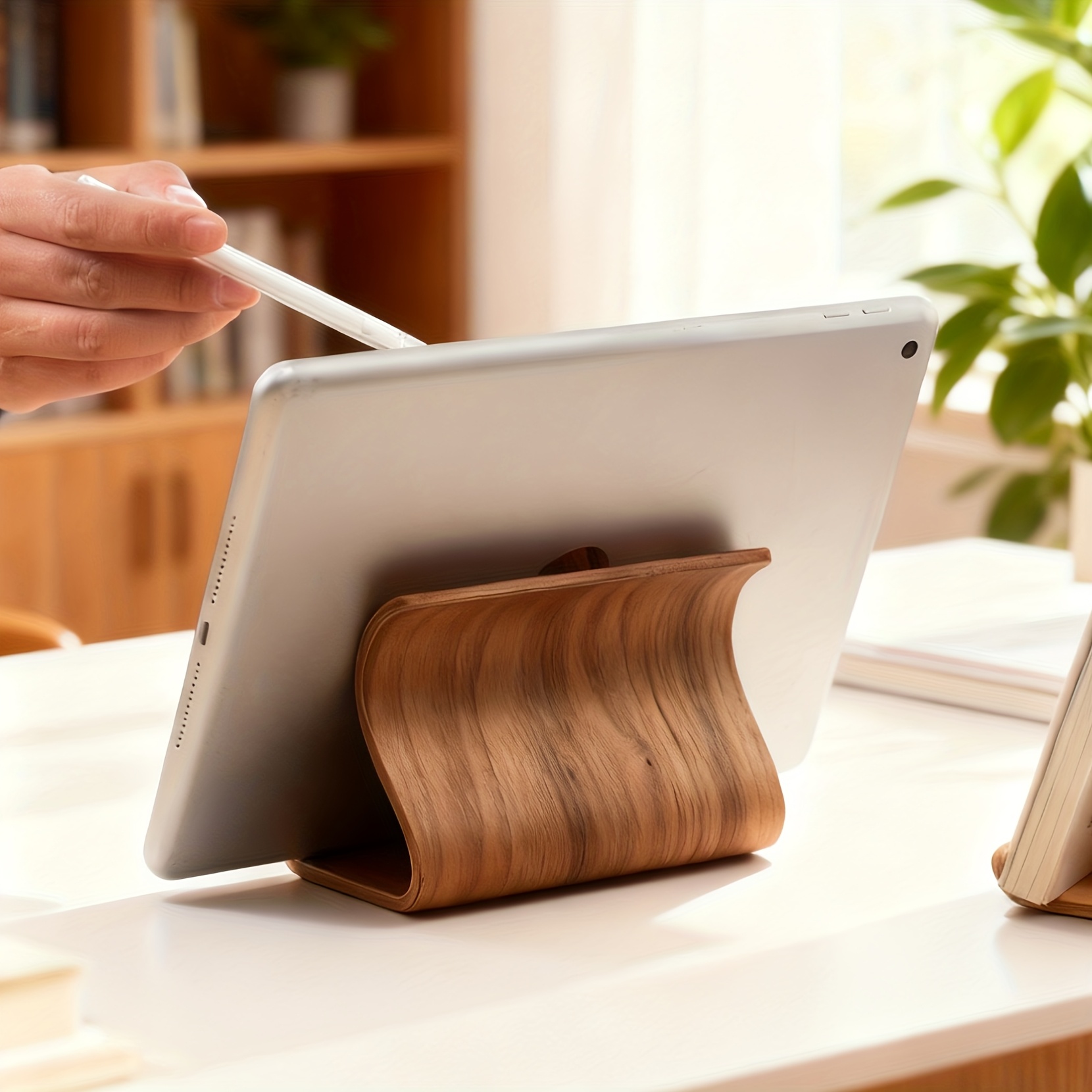 [Nowy Drewniany Stojak na Tele – Desk Setup Gadgets recenzja i cena