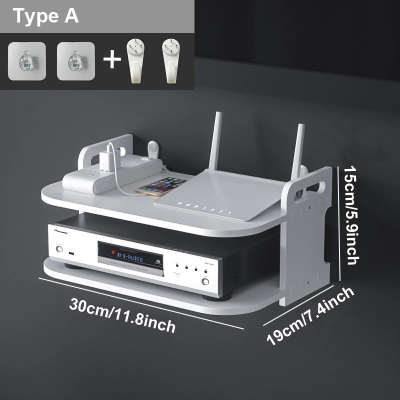 Półka ścienna na router z otwo – Desk Setup Room recenzja i cena