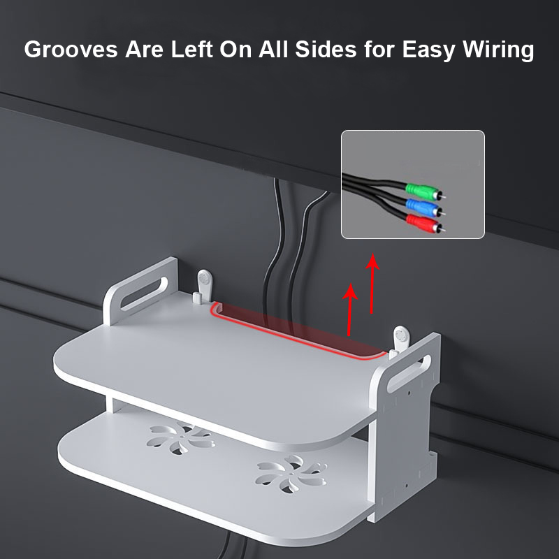 Półka ścienna na router z otwo – Desk Setup Room recenzja i cena