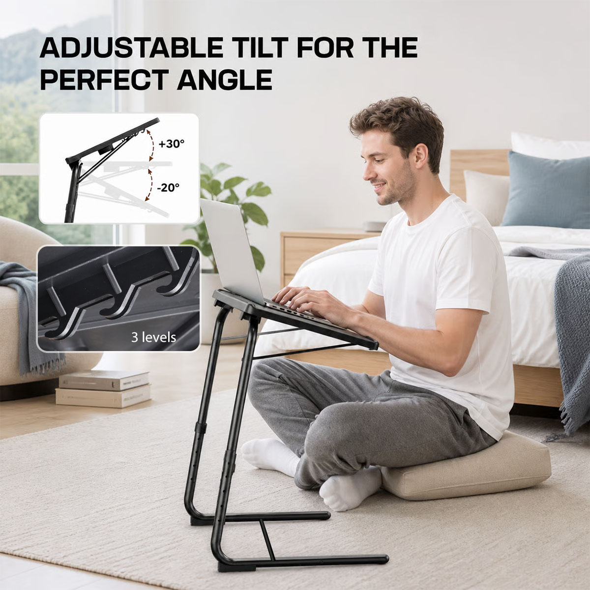 Regulowany stolik na laptop do – Desk Setup Ideas recenzja i cena
