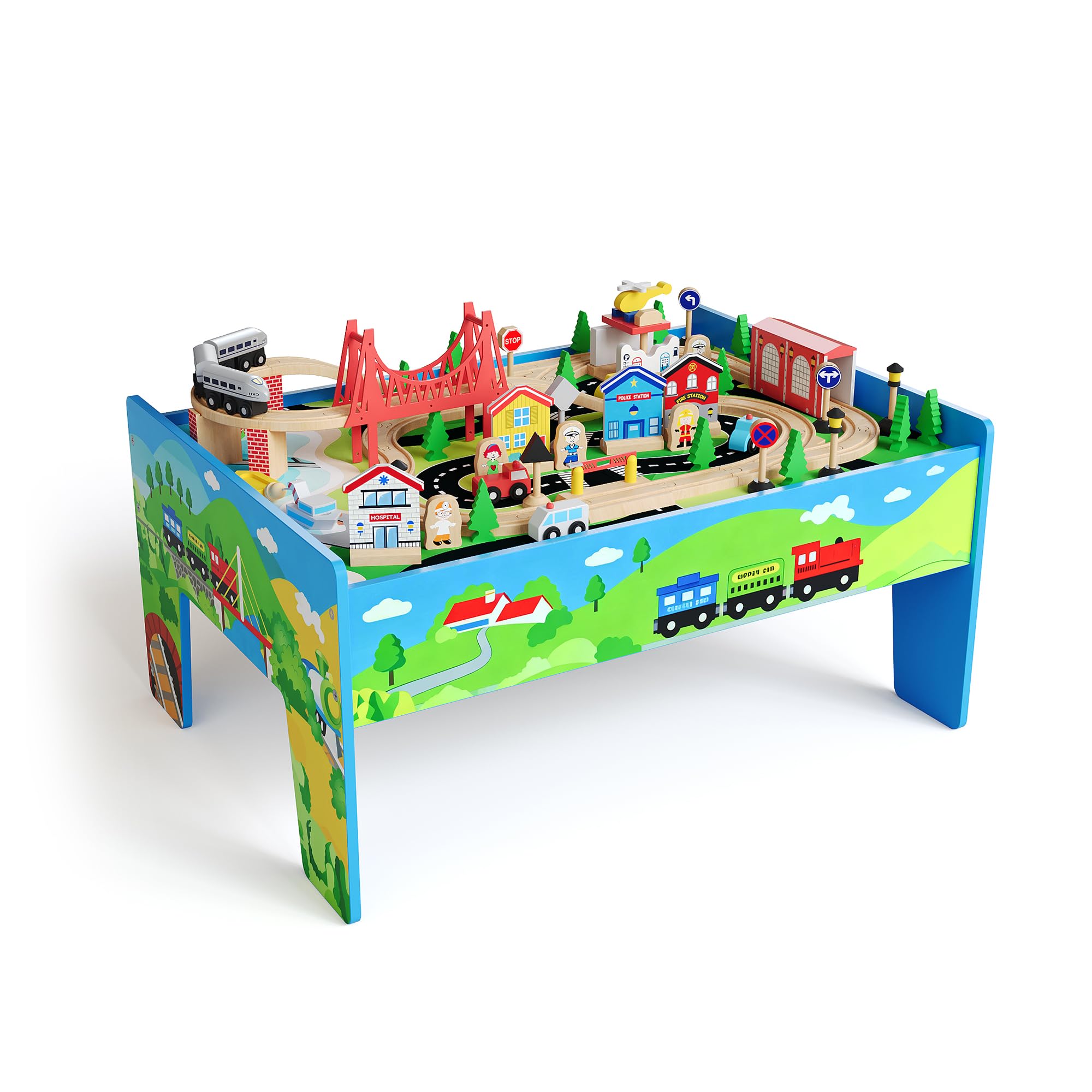 78-elementowy zestaw drewniane – Desk Setup Kids recenzja i cena