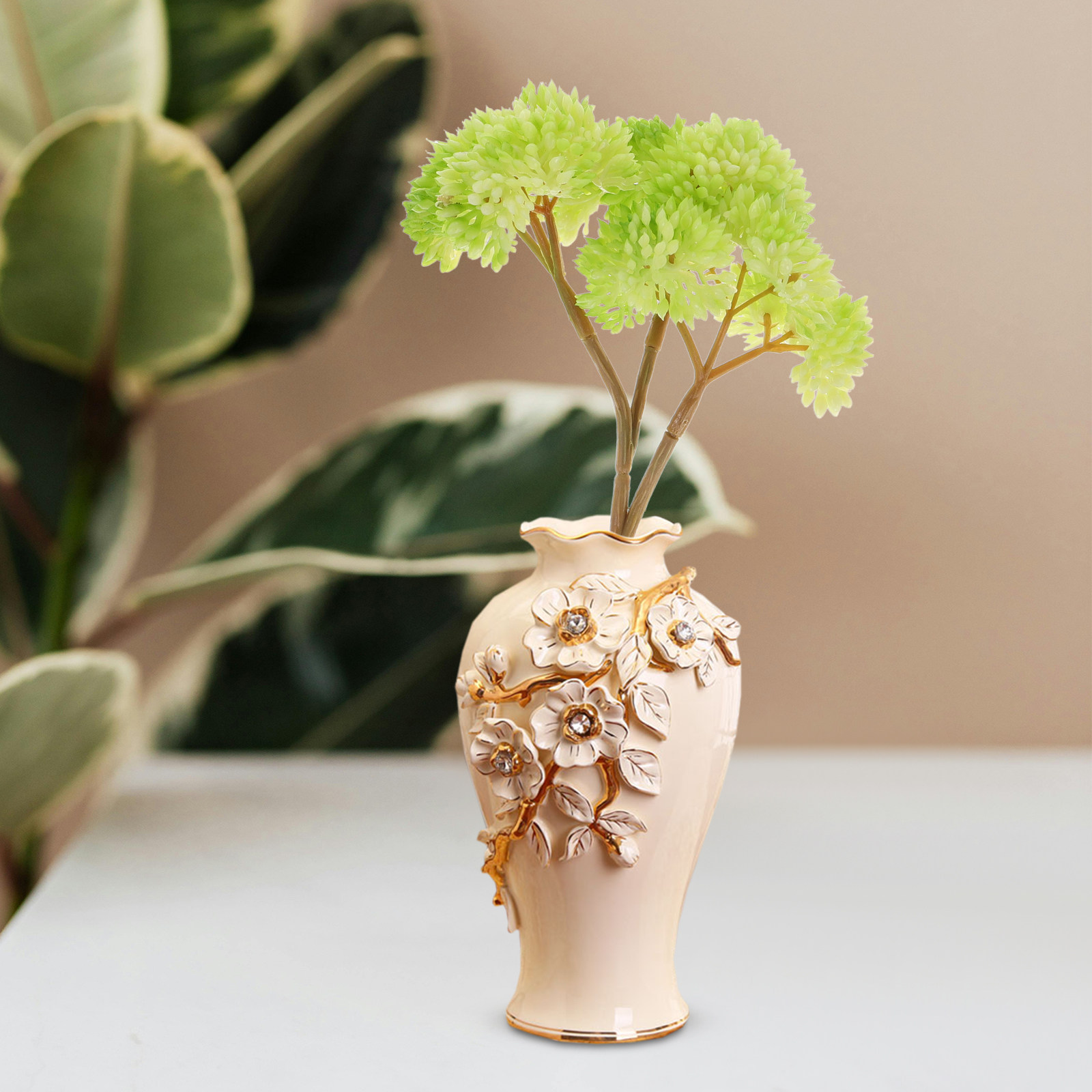 Miniaturowe, sztuczne sukulent – Desk Setup With Plants recenzja i cena