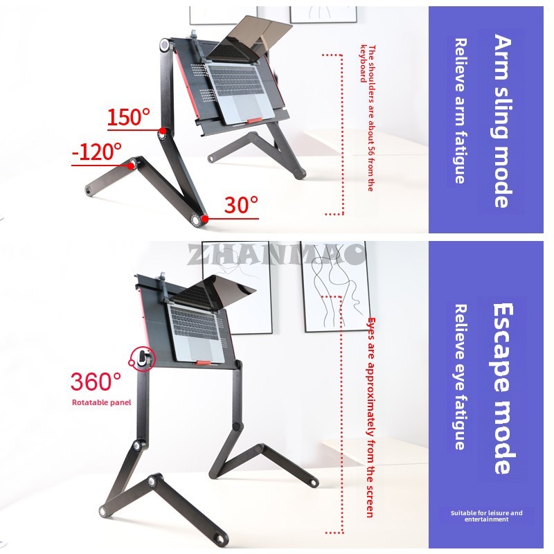 Leżący płaski na łóżku, biurko – Desk Setup Ideas recenzja i cena